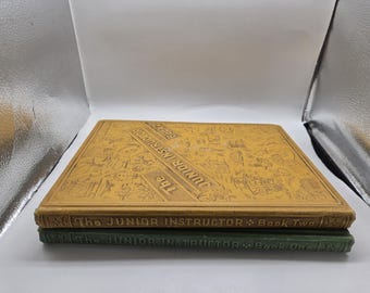 The Junior Instructor Book 1 and 2 HC VTG Books 1953