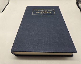Stability and Trim for the Ship's Officer Third Edition 1983 HC VTG Book
