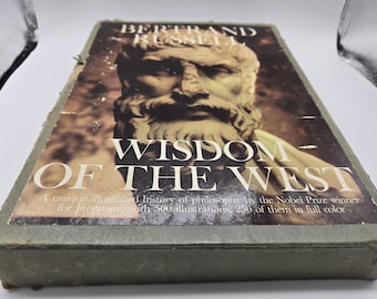 Bertrand Russell Wisdom of the West HC Book with case Doubleday 1959