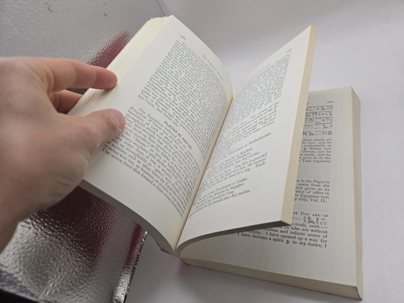 Puede incluir: Un libro abierto con p&aacute;ginas blanquecinas, sostenido por una mano. Las p&aacute;ginas est&aacute;n llenas de texto impreso. El lomo del libro es visible y las p&aacute;ginas est&aacute;n ligeramente amarillentas. El texto de la p&aacute;gina derecha incluye las palabras "Day Vol. 11".
