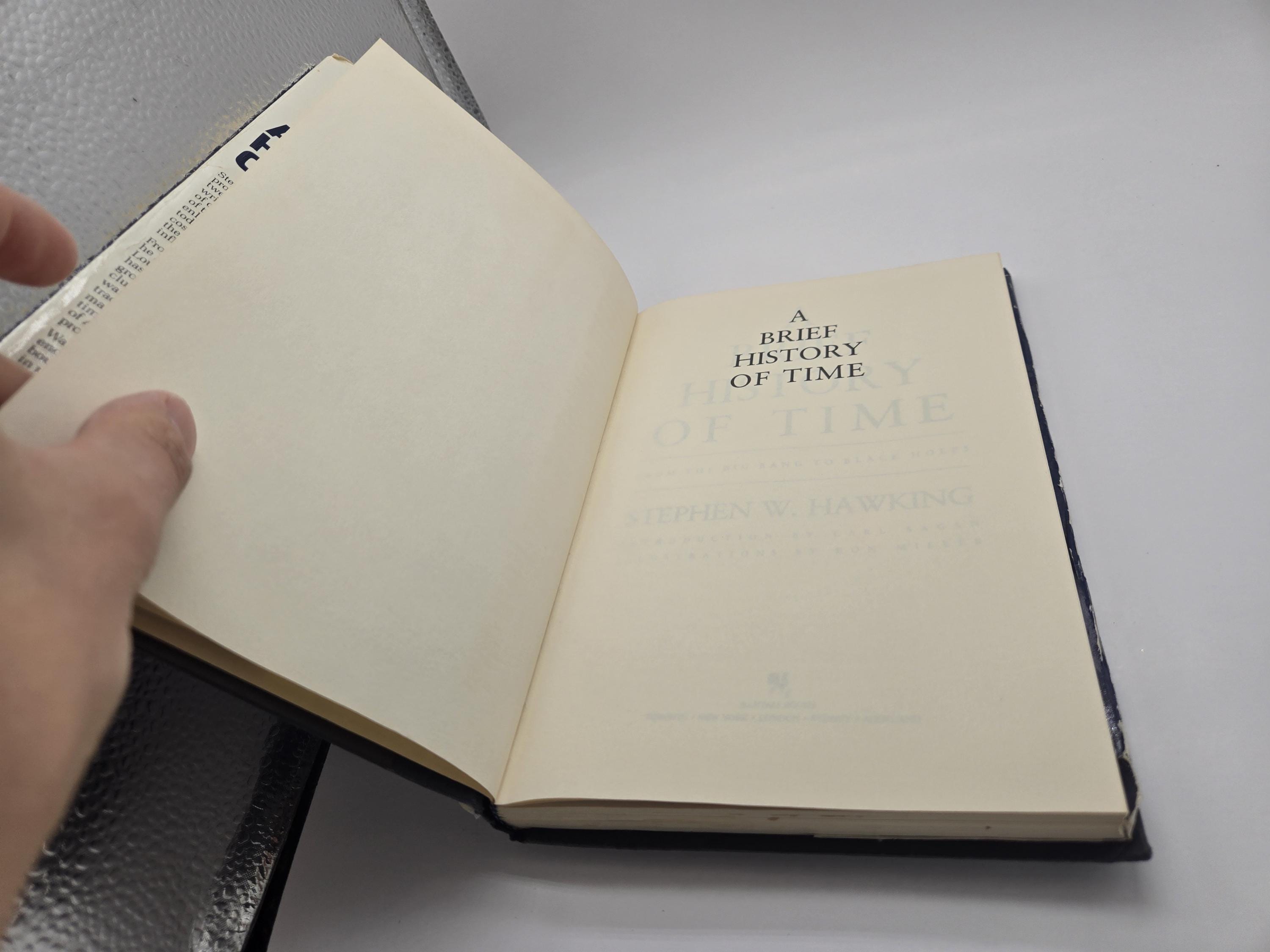 A Brief History of Time Stephen Hawking 1988 First Bantam Edition - Etsy