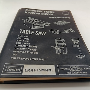 Sears Craftsman Power Tool Know How-handleiding. Tafelzaag en ander gereedschap 1975