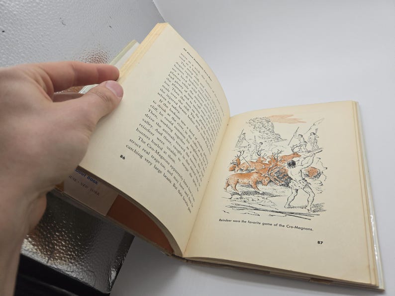 All About Prehistoric Cave Men Sam and Beryl Epstein HC VTG Book 1959 ...