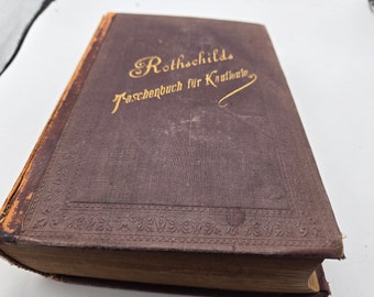 Rothschild taschenbuch für kaufleute 1888 livre allemand vintage