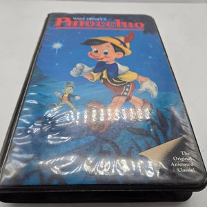 PINOCCHIO Walt Disney Black Diamond VHS 1985 Black Clamshell 239 V