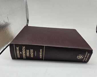 Manual de análisis de tensiones experimentales Hetenyi HC libro 1960