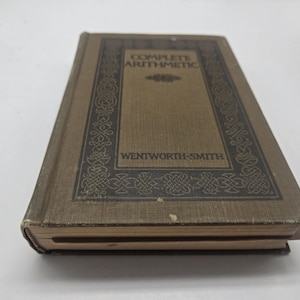 Komplett aritmetisk Wentworth-Smith HC VTG-bok 1909