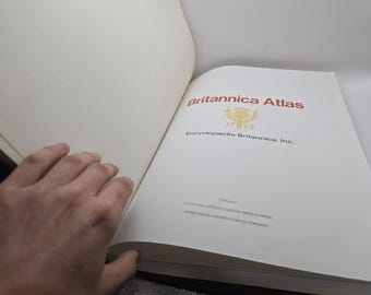 Britannica Atlas Book 1768 1983 Revised Printing - Etsy