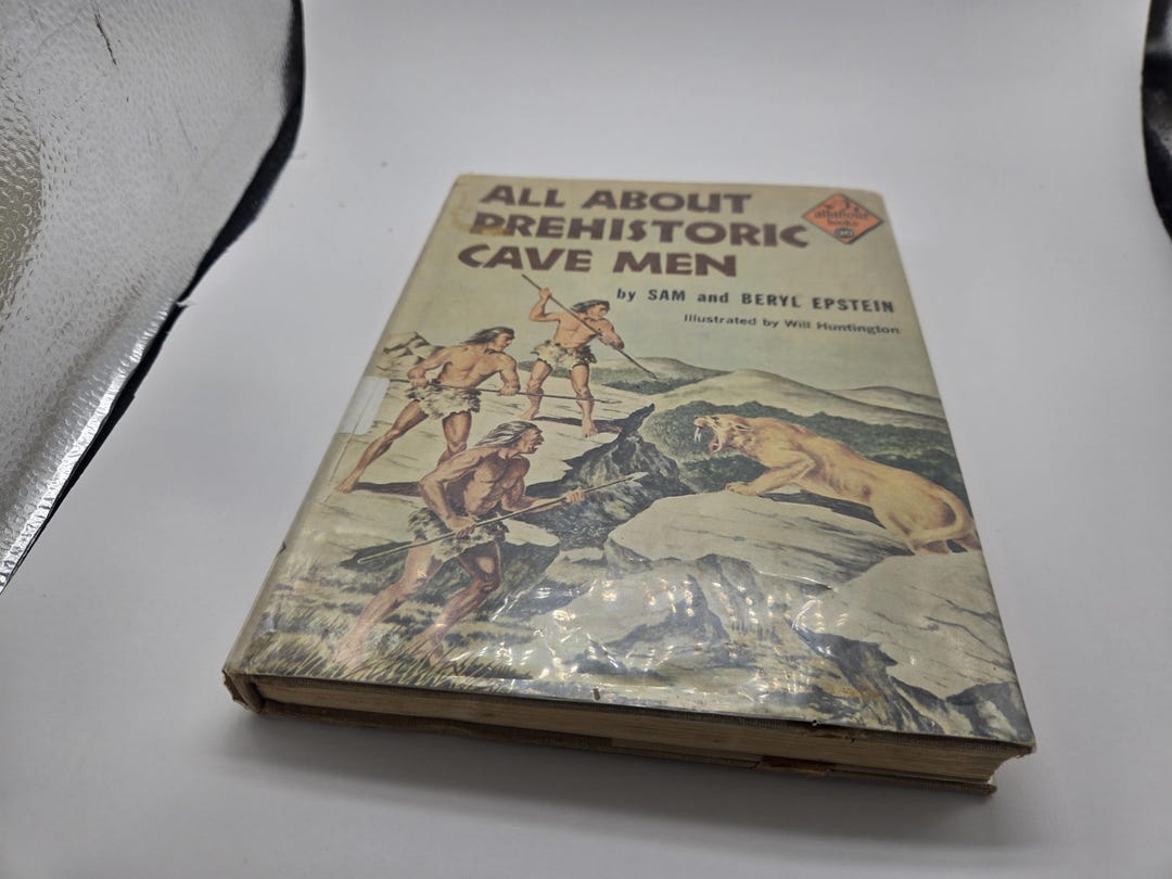 All About Prehistoric Cave Men Sam and Beryl Epstein HC VTG Book 1959 ...