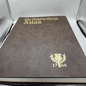 Britannica Atlas Book 1768 1983 Revised Printing - Etsy