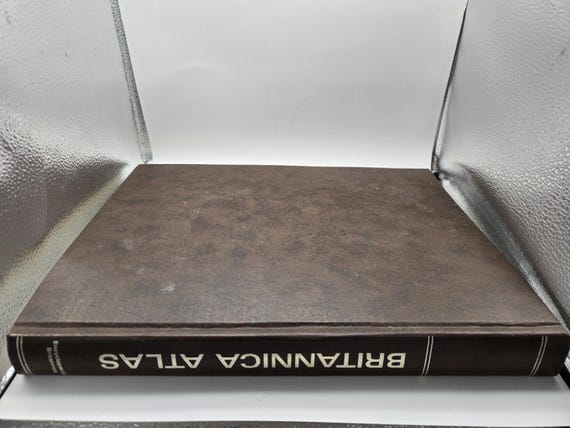 Britannica Atlas Book 1768 1983 Revised Printing - Etsy