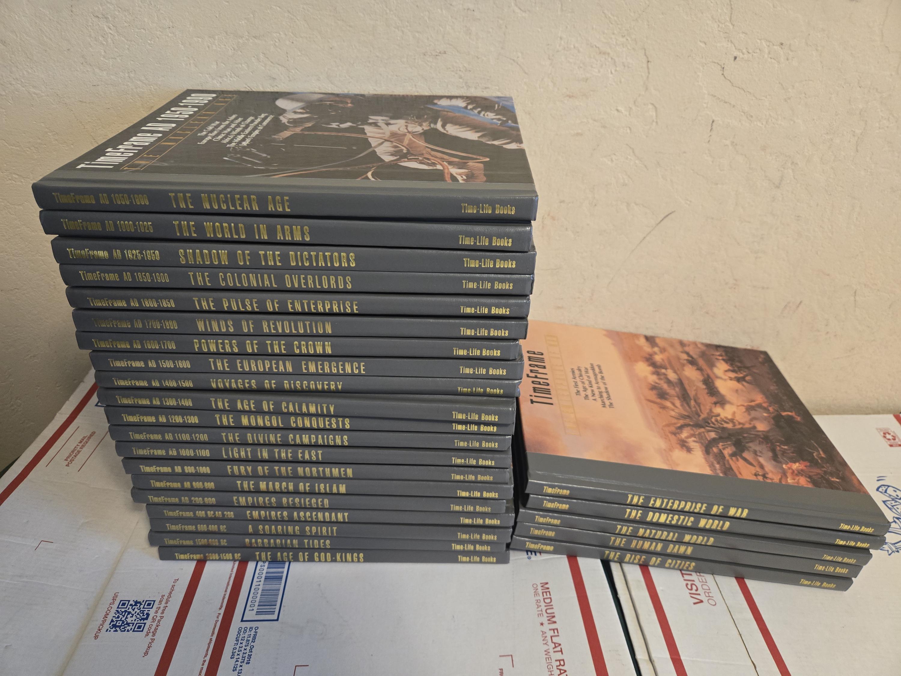 Time-life History of the World Books Time Frame Complete Set of 25