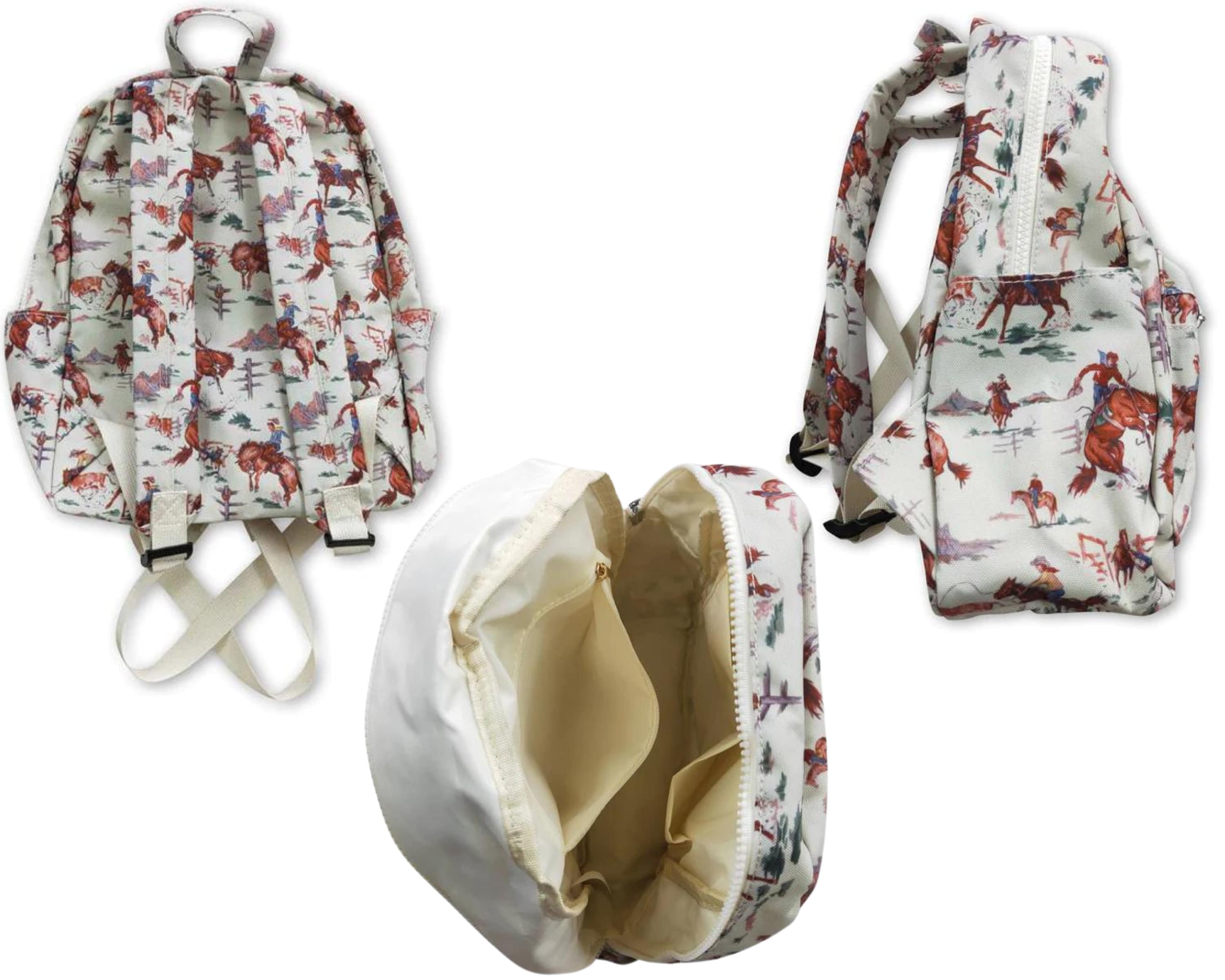 Cowboy Backpack,Western Backpack, Cowboy School Bag,Rodeo Backpack, Western Cowboy,Personalized Backpack,Personalized Bag,Mini,Midsize Bag