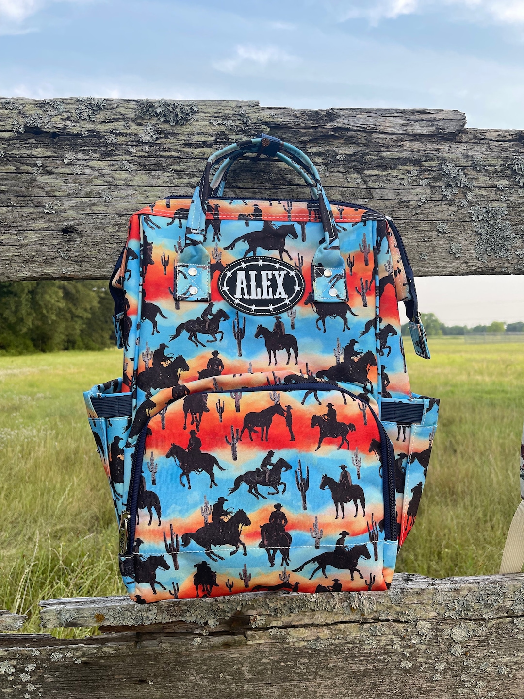 Cowboy Backpack, Western Backpack, Cowboy Diaper Bag, Western Cowboy