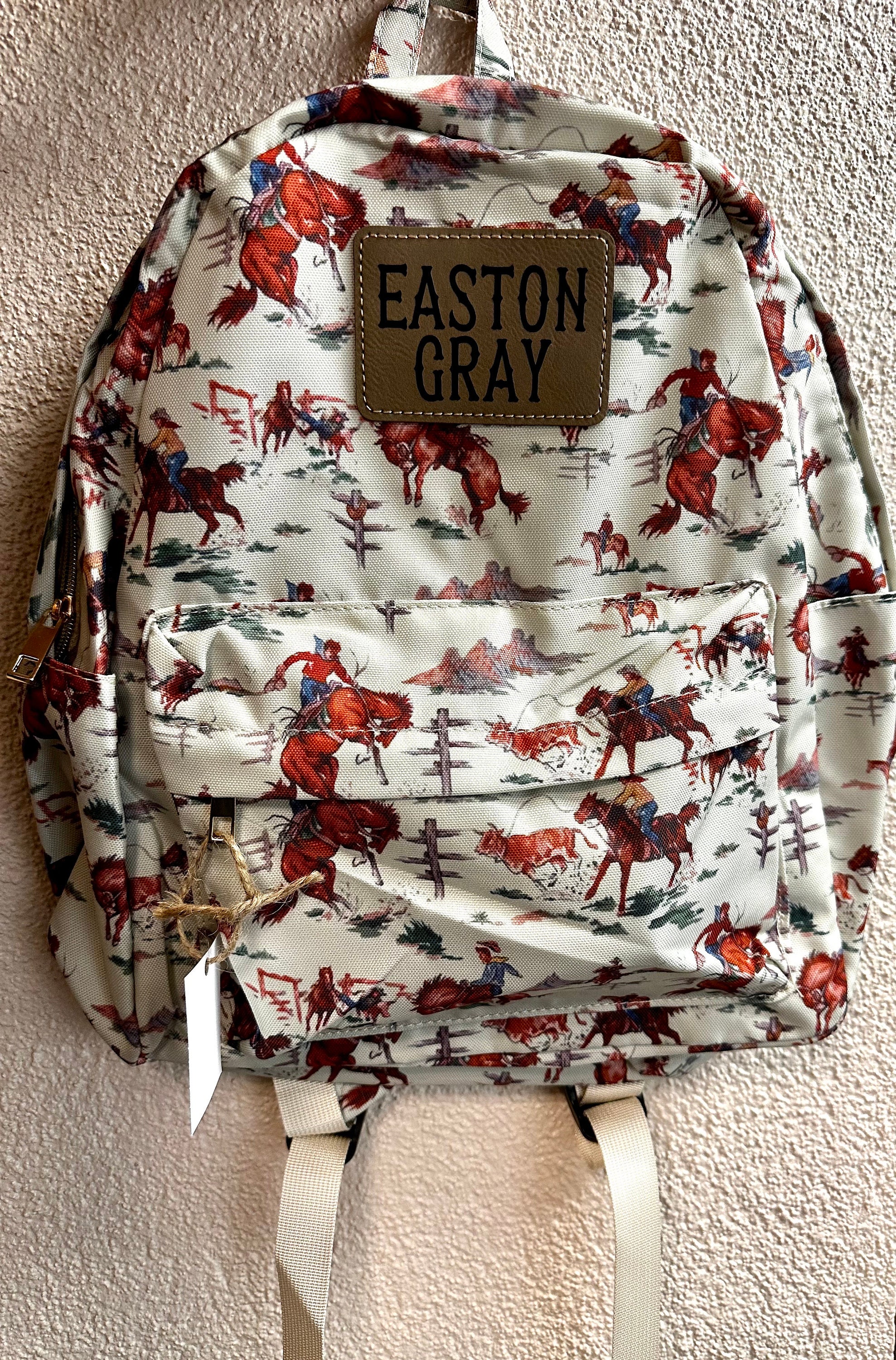 Cowboy Backpack,Western Backpack, Cowboy School Bag,Rodeo Backpack, Western Cowboy,Personalized Backpack,Personalized Bag,Mini,Midsize Bag