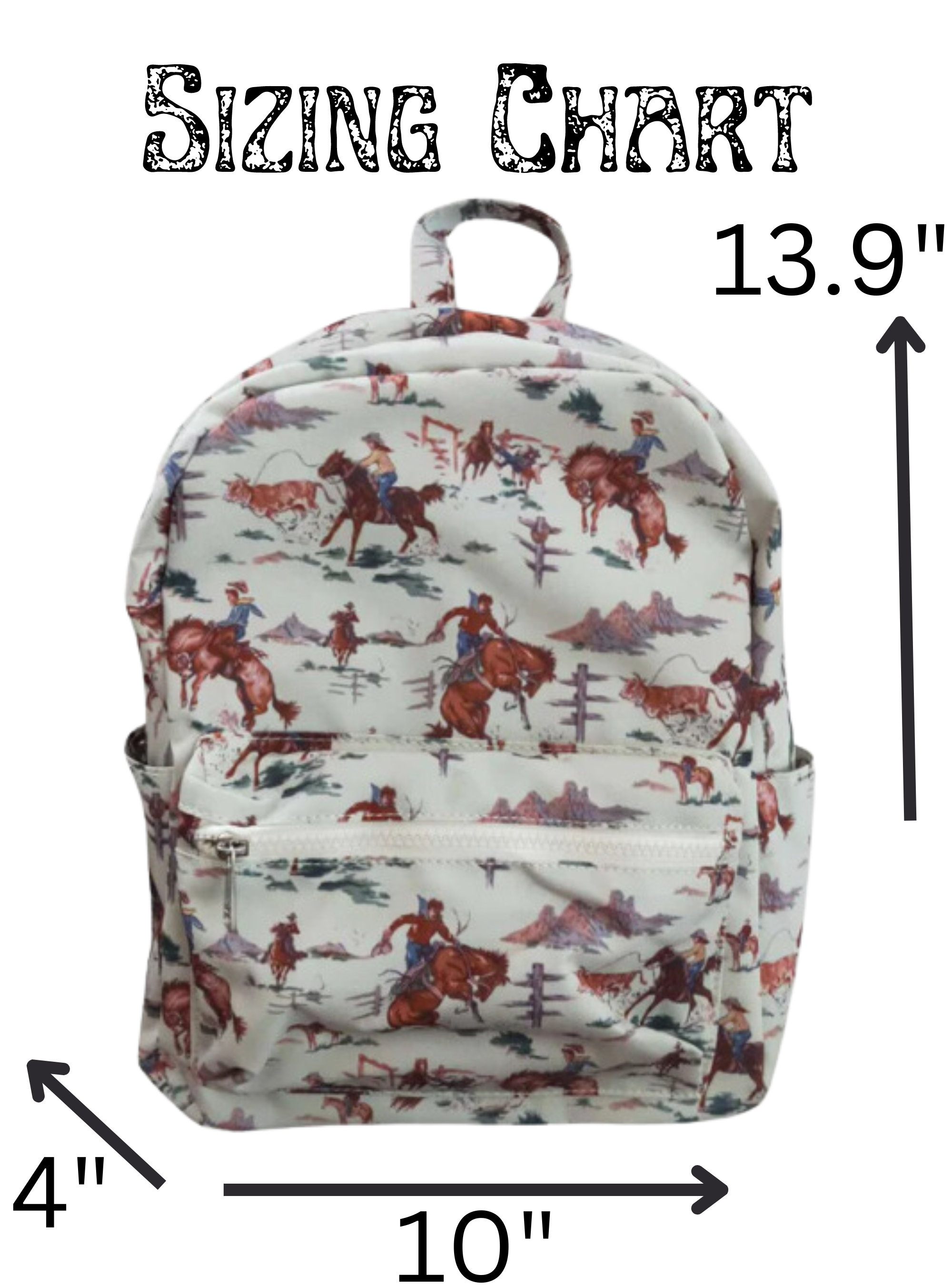 Cowboy Backpack,Western Backpack, Cowboy School Bag,Rodeo Backpack, Western Cowboy,Personalized Backpack,Personalized Bag,Mini,Midsize Bag