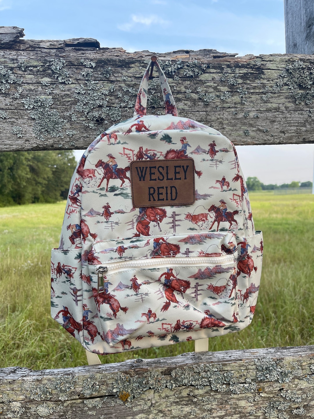 Cowboy Backpack Western Backpack Cowboy School Bag Rodeo Etsy