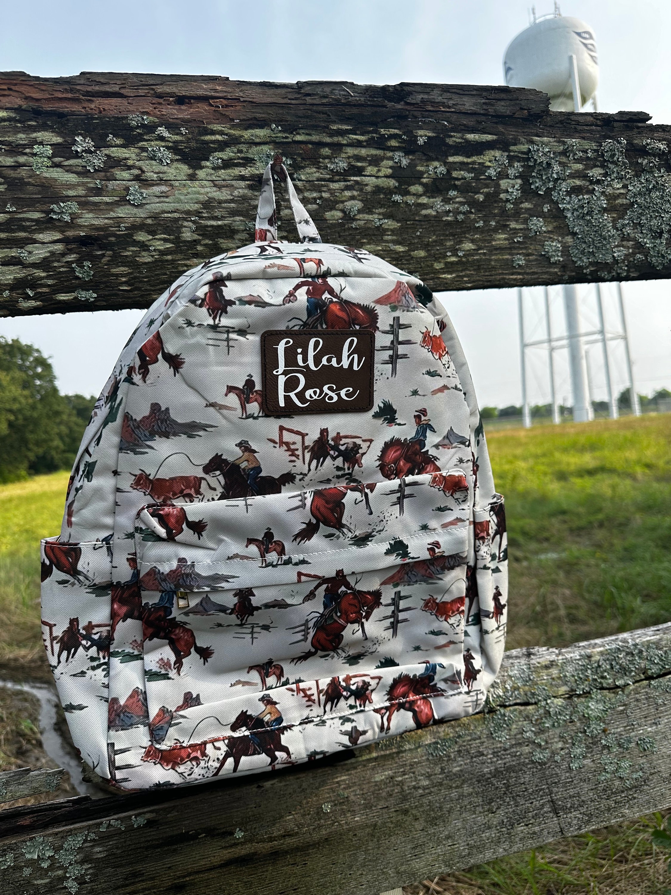 Cowboy Backpack,Western Backpack, Cowboy School Bag,Rodeo Backpack, Western Cowboy,Personalized Backpack,Personalized Bag,Mini,Midsize Bag