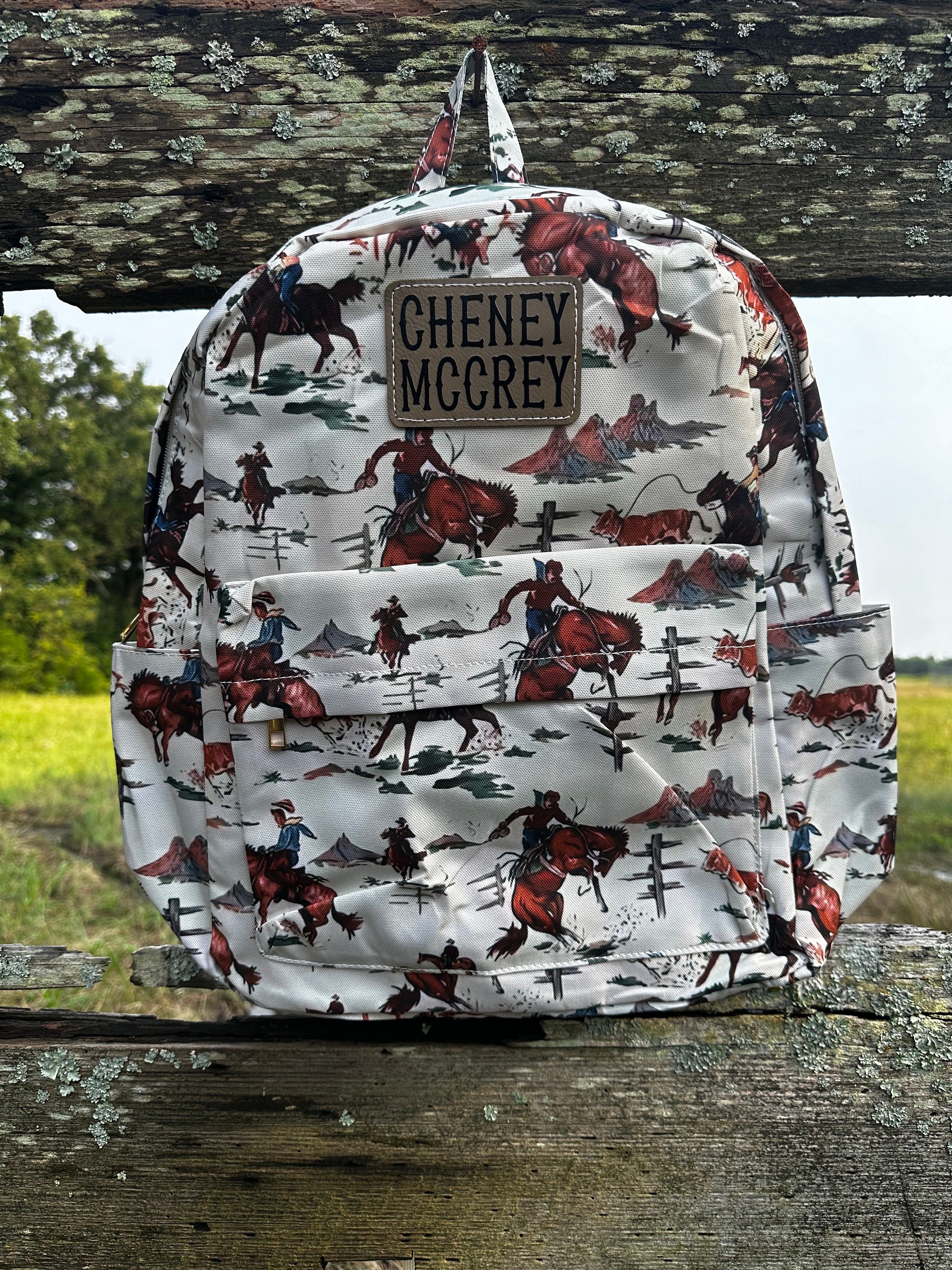 Cowboy Backpack,Western Backpack, Cowboy School Bag,Rodeo Backpack, Western Cowboy,Personalized Backpack,Personalized Bag,Mini,Midsize Bag