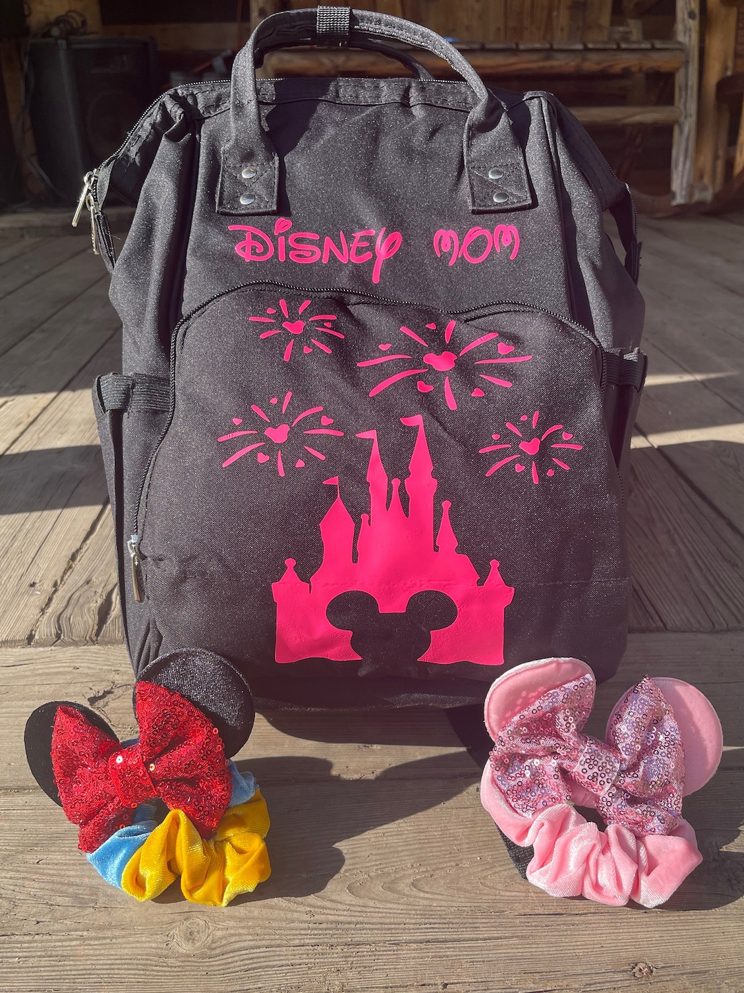 Disney Backpack Disney Diaper Bag Disney Travel Bag Etsy