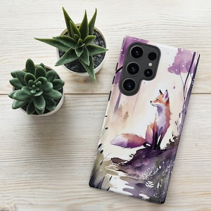 Samsung Phone Case with Fox Design! fit for Galaxy S23 Ultra, S23 Plus, S23, S22, S21, S20, S10 | Available for Ultra, Plus, Fe and E Models