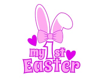 My First Easter Svg Png Files Baby Girl Digital Downloads Happy Easter Svg