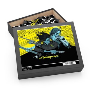 Cyberpunk Themed Jigsaw Puzzle, 120 252 500-Piece Fun Activity, Perfect Gift for Gamers, Home Decor, Unique Collectible