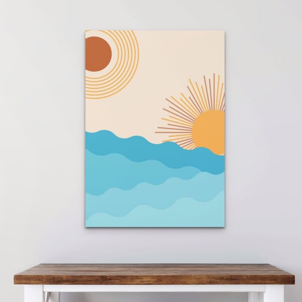 Modern Beach Art Etsy