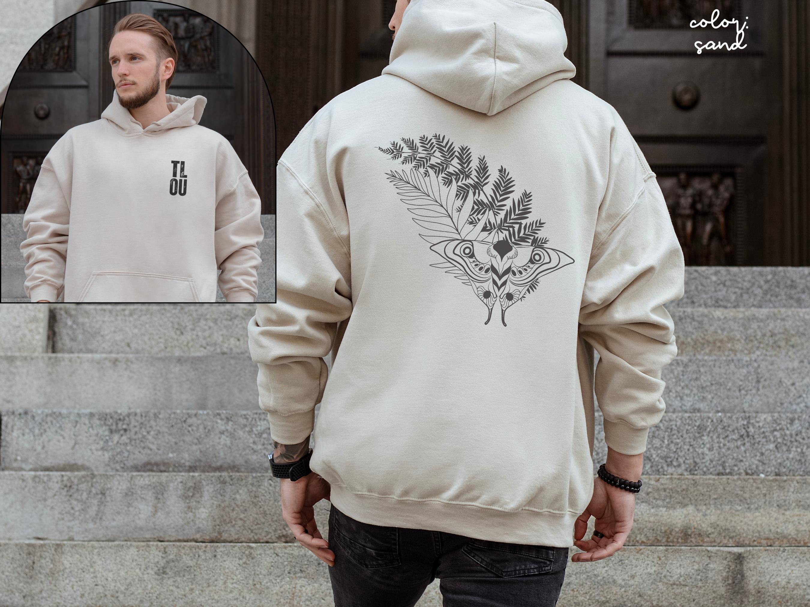 Sweatshirt Officiel The Last Of Us Part II - Motif Papillon Et Feuilles Dorées, Coupe Classique, 241 G