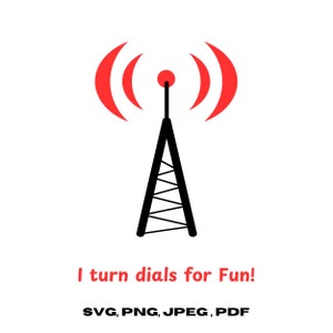 Hamradio digitale svg pdf png jpeg ik draai wijzerplaten voor de lol amateurradio cadeau voor echtgenoot hamradio voor verjaardagscadeau mannen