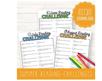 Summer Reading Trackers for Kids | INSTANT DOWNLOAD | Printable ...