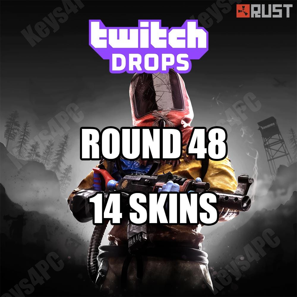Rust Twitch Drops - Round 48 - 14 Skins - Worldwide - Etsy UK