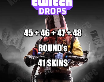 Rust Twitch Drops - Round 45+46+47+48 - 41 Skins - Worldwide