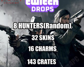 Hunt Showdown Twitch Drops - 8 Random Hunters - 32 Skins - Worldwide