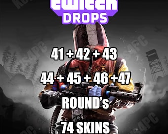 Drops do Twitch em Rust - Rodadas 41+42+43+44+45+46+47 - 74 Skins - Mundial