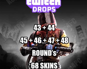 Rust Twitch Drops - Round 43+44+45+46+47+48 - 68 Skins - Worldwide