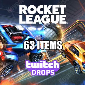 Bonus Twitch Rocket League - 63 objets - Jantes + Explosions + Décalcomanies + Carrosseries