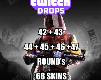 Rust Twitch Drops - Round 42+43+44+45+46+47 - 68 Skins - Worldwide