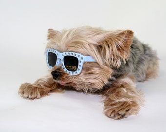 Hello Henri Tiny Baby Blue Dog Sunglasses
