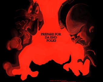 Póster de parodia de El Conjuro x Looney Tunes