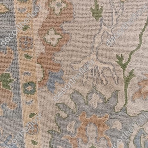 green oushak rugrug Modern Oushak rug delivery large area