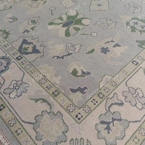8x10 modern oushak rug fast delivery living room oriental pattern