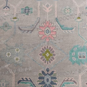 8x10 ready to ship Modern Oushak Rug, Colorful Rug, 8x10 blue ,Gray and green Persian Rug,  Kids, Living Room Rug, 5x8, 6x9, 9x12