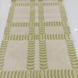 9x12 olive  Oushak Made to Order Geometric Knotted Modern Oushak rug/ large area rug/pastel/sage/muted oushak rug.