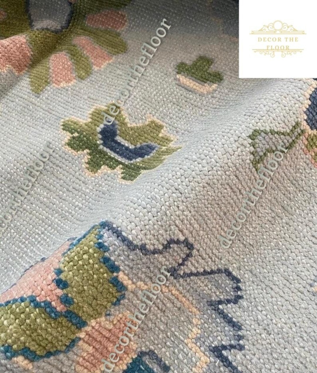 9x12 Green Oushak Rug Modern Oushak Rug Delivery Large Area Etsy