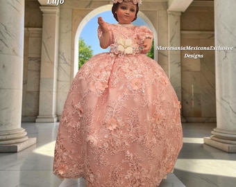 NEW Divina Infanta Ropon Lujo Vestido con accesorios Infant Mary Dress, Alta Gama Vestido Divina Infanita, Santa Maria, Niña Infanta Vestido
