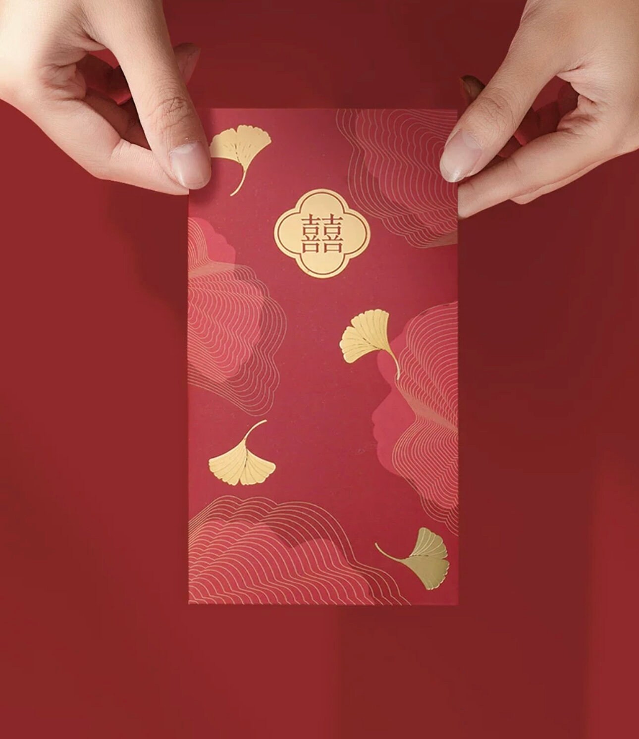 Chinese Wedding Red Envelopes - Double Happiness 囍 - Pack of 20psc