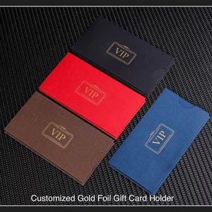 Kundenspezifische Goldfolien-Geschenk Pull-out-Stil-Kartenhalter Geldhalter Glück Geld Personalisierte Geschenke Paket