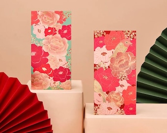 NEW! Pack of 30pcs New Year Blessing 福 Embossed Gold Foil Red Envelope Lunar Chinese New Year of The Snake Lucky Money Gift Packet 2025