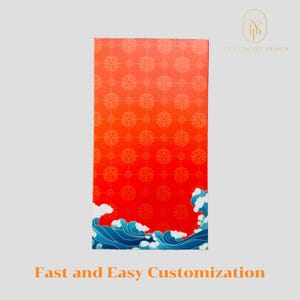 Enveloppe rouge personnalisée 100 pièces à modèle fixe avec logo | Enveloppe rouge avec texte, argent chanceux, cadeaux personnalisés pour mariage | Nom | Entreprise